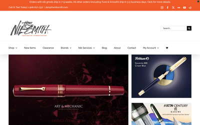 The Nibsmith website screenshot