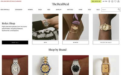 The RealReal website screenshot