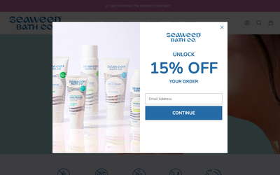 The Seaweed Bath Co. website screenshot