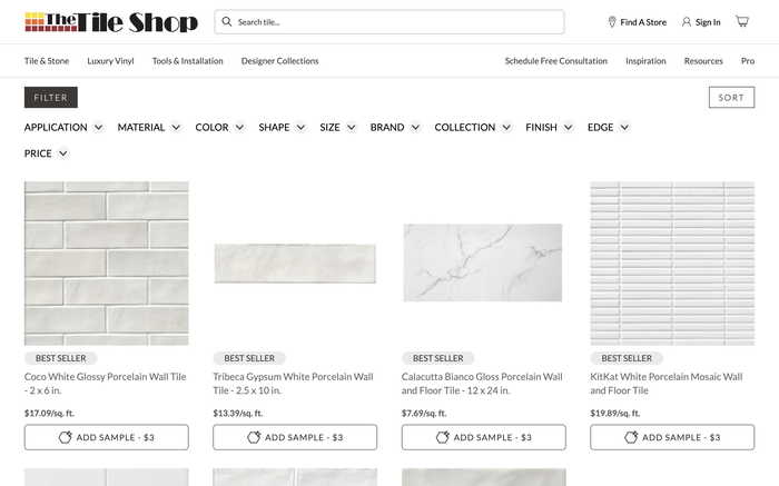 The Tile Shop screenshot