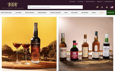 The Whisky Exchange website screenshot