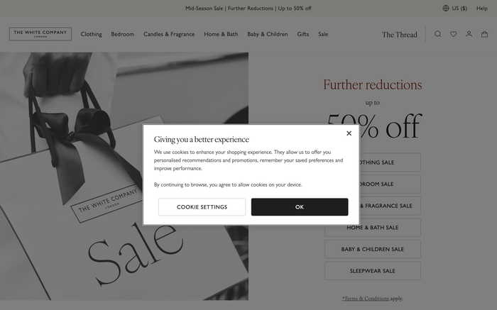 The White Company screenshot