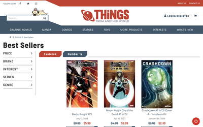 Things From Another World website screenshot