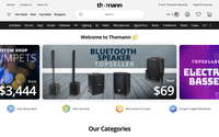 Thomann Music website screenshot