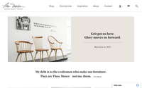 Thos. Moser website screenshot