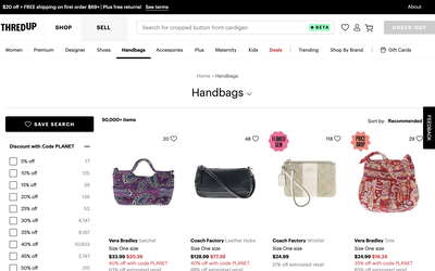 thredUP website screenshot