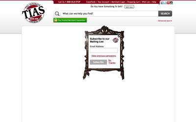 TIAS website screenshot