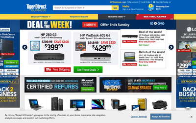 TigerDirect website screenshot