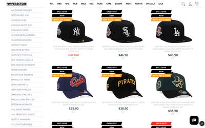 TOPPERZSTORE website screenshot