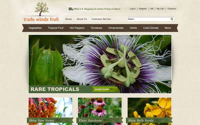 Trade Winds Fruit website screenshot