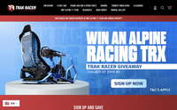 Trak Racer website screenshot
