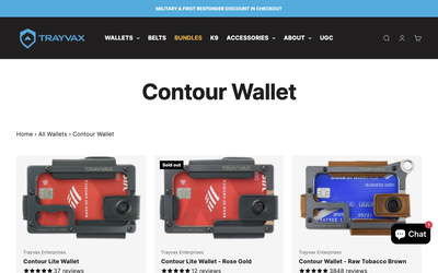 Trayvax website screenshot