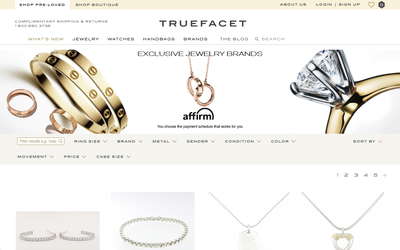 TrueFacet website screenshot