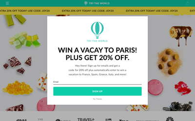 Try The World website screenshot