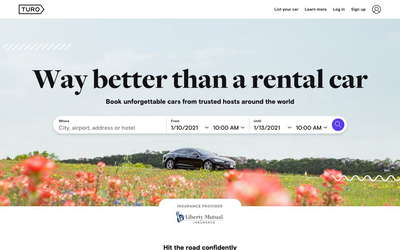 Turo website screenshot