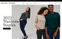 Universal Standard website screenshot