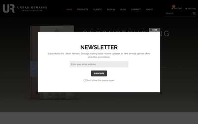 Urban Remains website screenshot