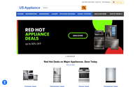 USA Appliance website screenshot
