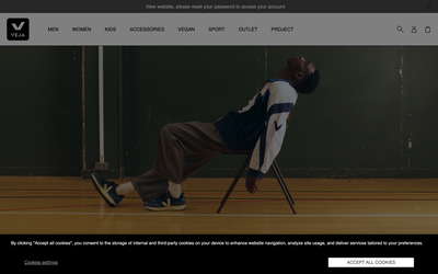 Veja website screenshot