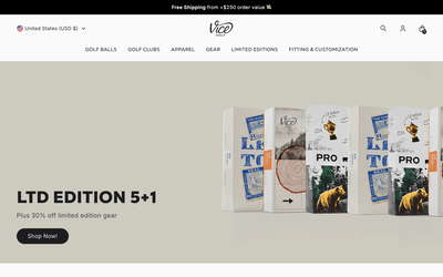VICE Golf website screenshot