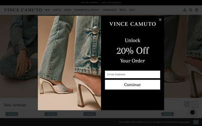 Vince Camuto website screenshot