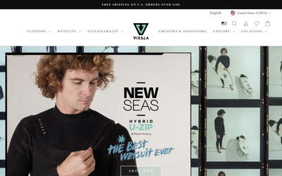 Vissla website screenshot