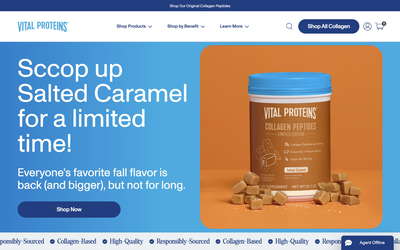 Vital Proteins website screenshot
