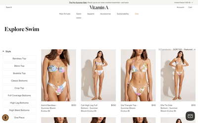 Vitamin A website screenshot