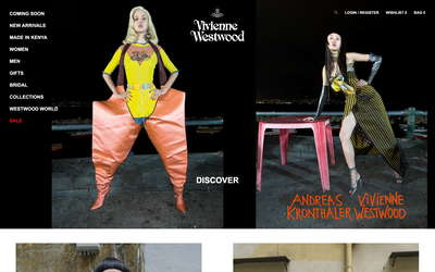 Vivienne Westwood website screenshot