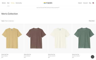 Vuori website screenshot