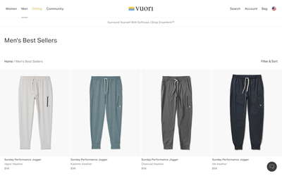 Vuori website screenshot