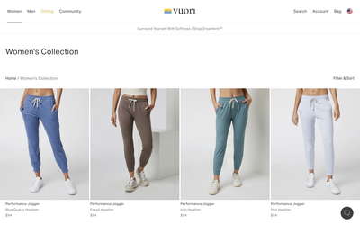 Vuori website screenshot
