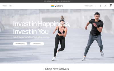 Vuori website screenshot