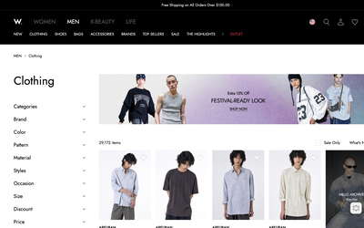 W Concept USA website screenshot