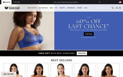 Wacoal America website screenshot
