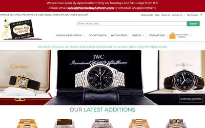 Wanna Buy A Watch? website screenshot
