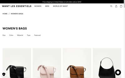 WANT Les Essentiels website screenshot