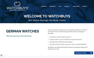 WatchBuys website screenshot