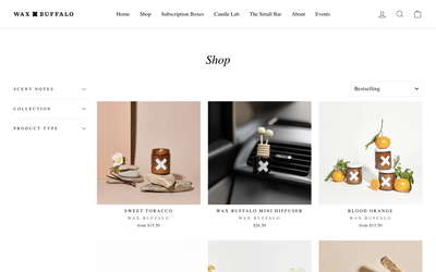 Wax Buffalo website screenshot