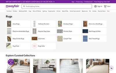 Wayfair website screenshot