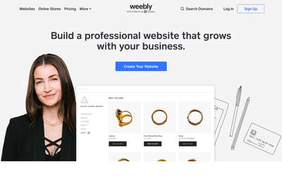 Weebly website screenshot