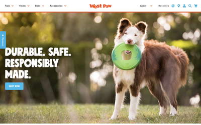 West Paw website screenshot