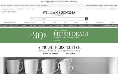 Williams Sonoma website screenshot