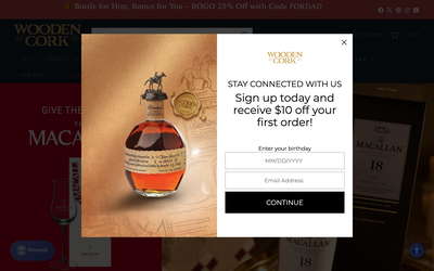 Wooden Cork website screenshot