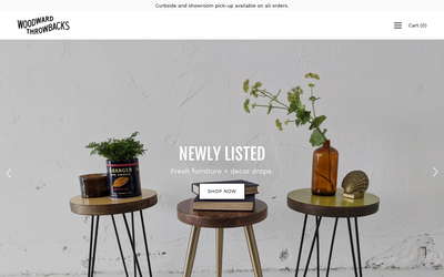 Woodward Throwbacks website screenshot