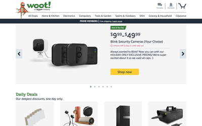 Woot website screenshot