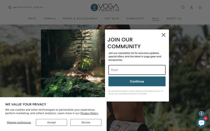Yoga Design Lab screenshot
