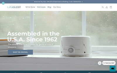 Yogasleep website screenshot