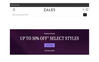 Zales website screenshot