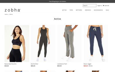Zobha website screenshot